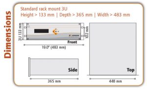 OZR 5000 Trace Oxygen Analyser Dimensions - Orthodyne Gas Chromatography